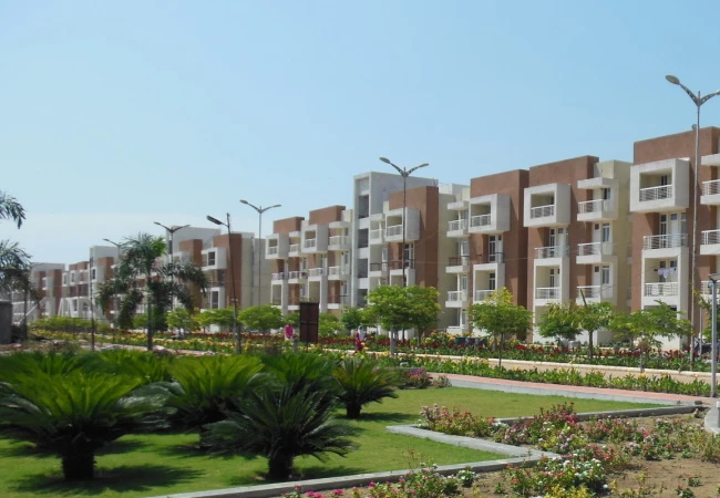 Green Earth City shops, offices, plots, apartments in Amleshwar by Shrinath Realty